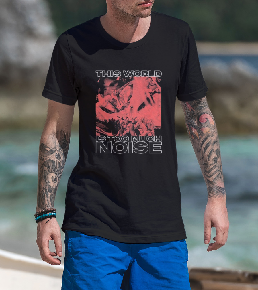 This World Is Too Much Noise Rise Against Concert Imagery T-Shirt