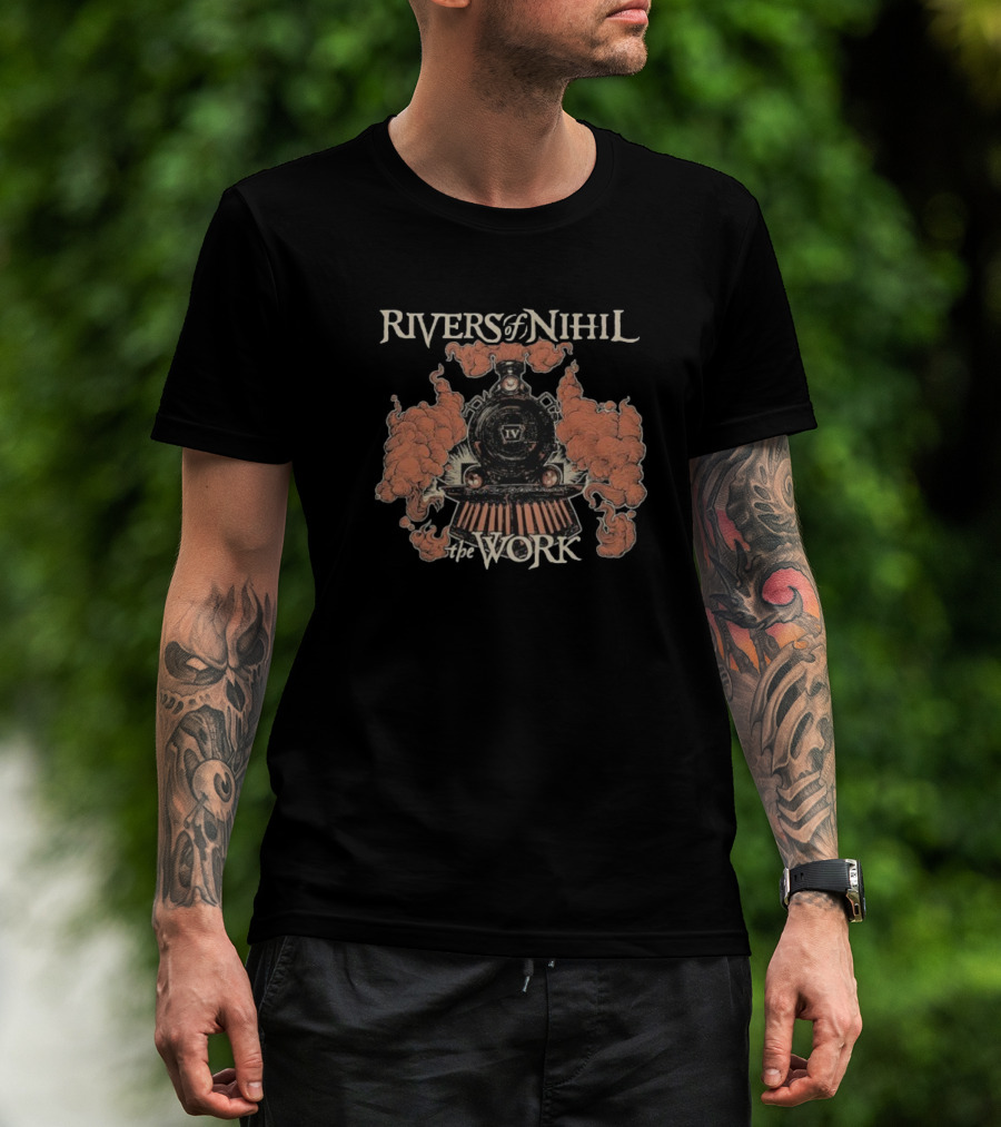 Rivers Of Nihil The Work Train Smoke Engine Graphic T-Shirt