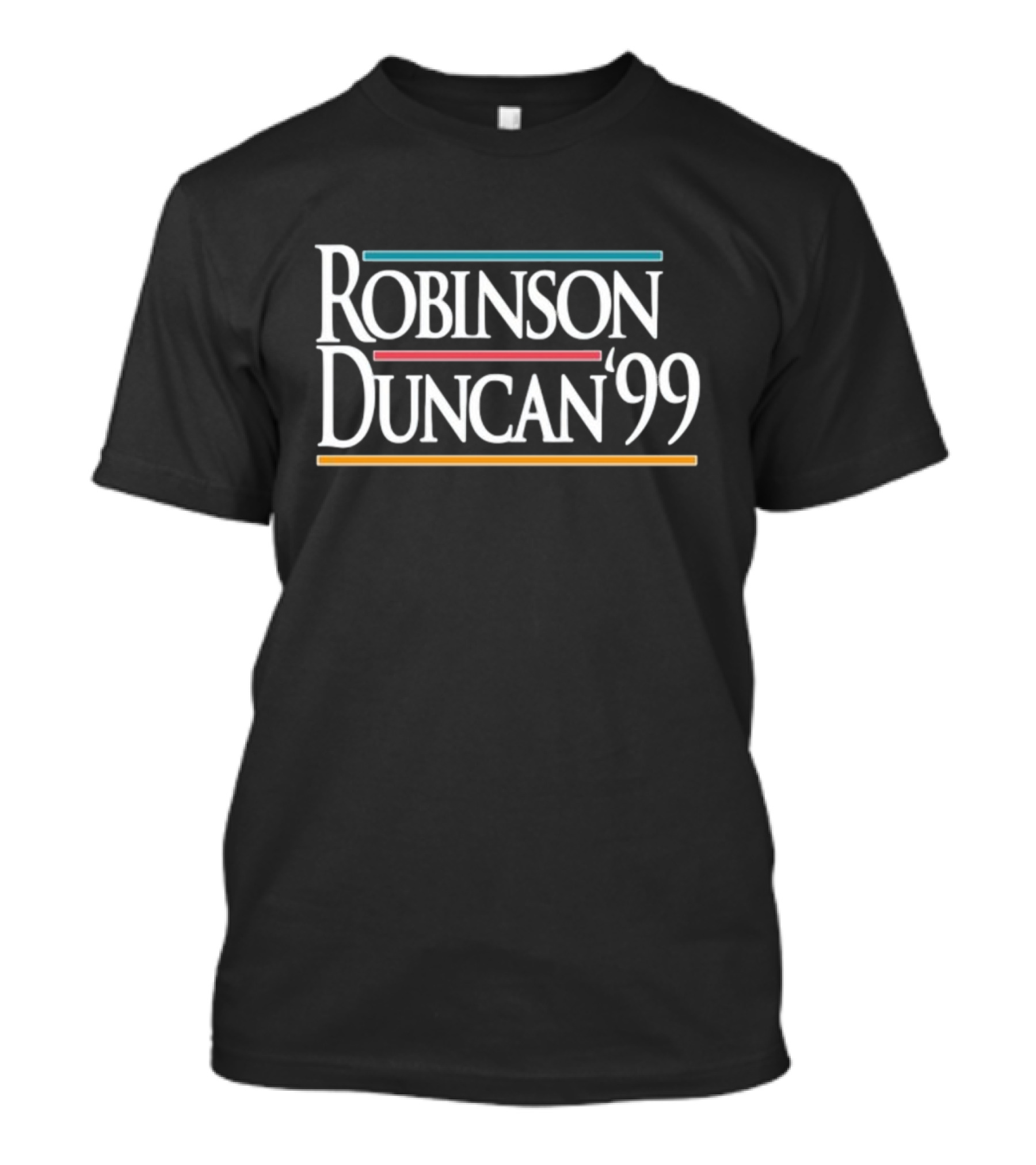 Robinson Duncan '99 White Text Vintage Style T-Shirt
