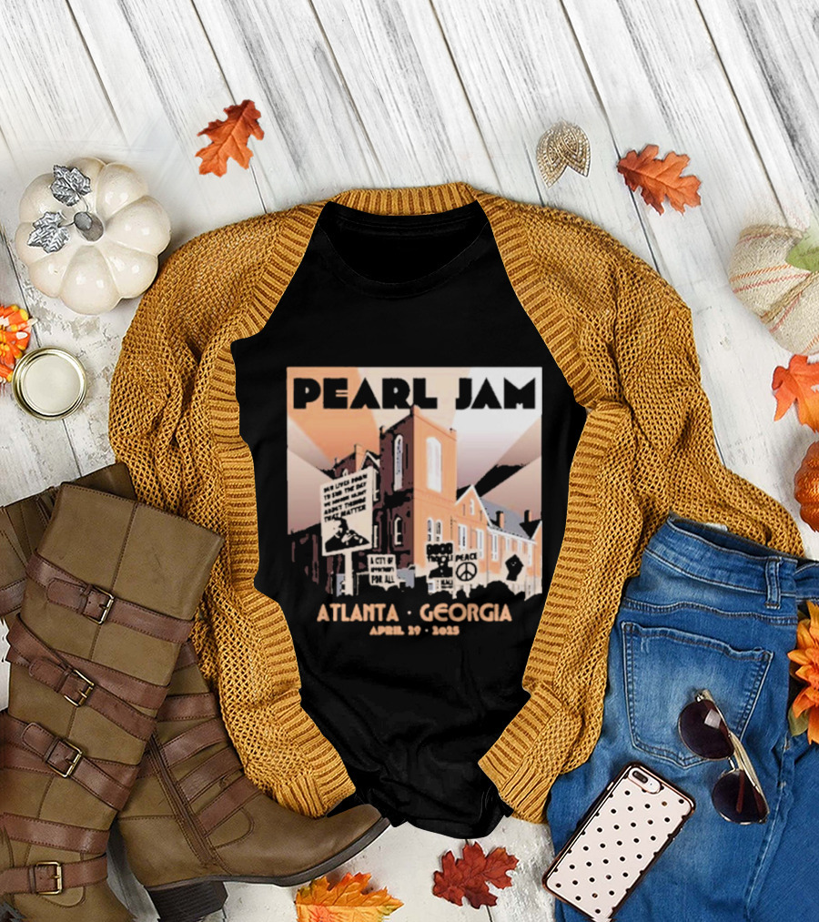 Pearl Jam Atlanta Georgia April 29 2025 Event Dark Matter US Tour T-Shirt