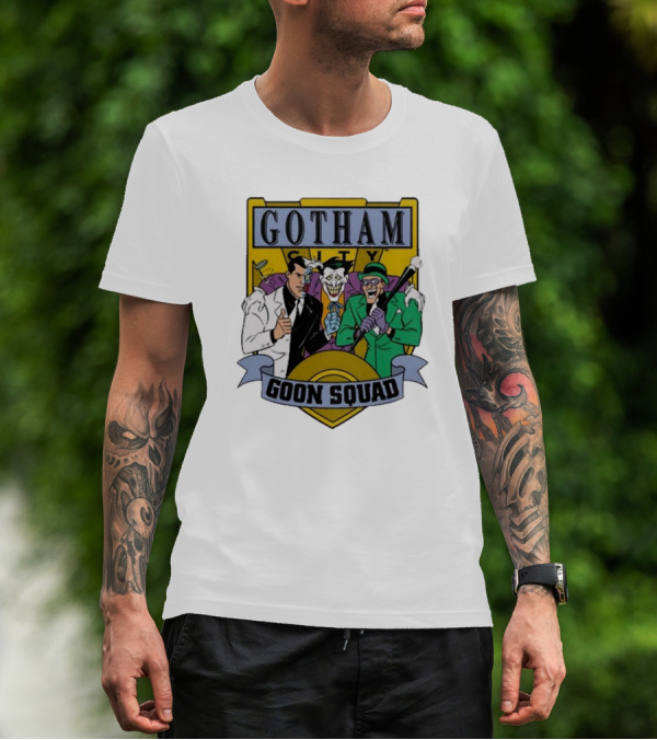 Gotham City Goon Squad Joker Riddler Trios T-Shirt