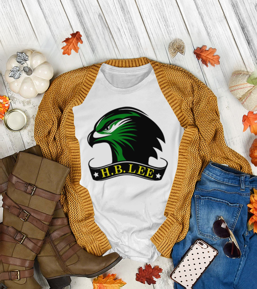 H.B. Lee Green Eagle Emblem T-Shirt