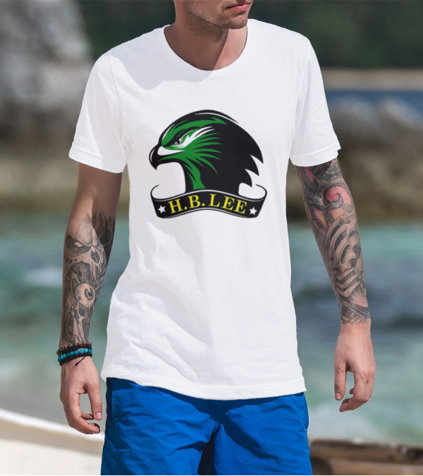 H.B. Lee Green Eagle Emblem T-Shirt