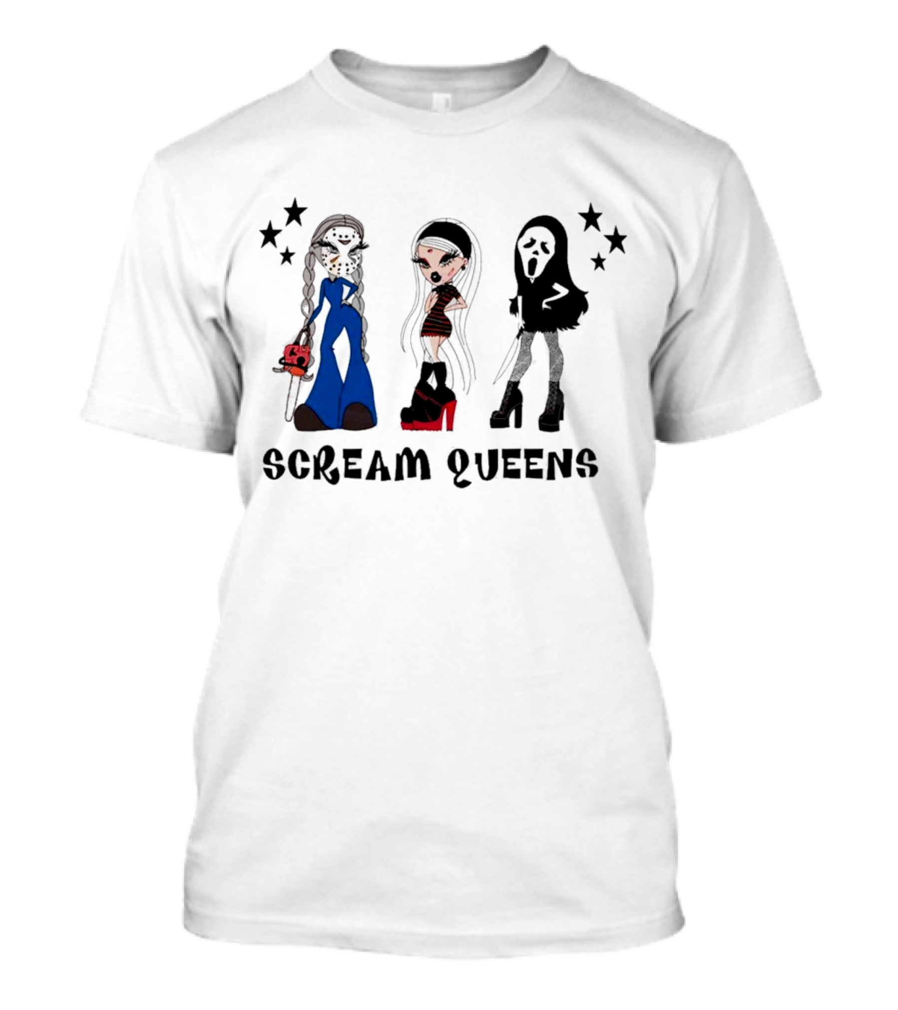 Halloween Dolls Queen Spooky Cricut Sublimation Craft Design T-Shirt