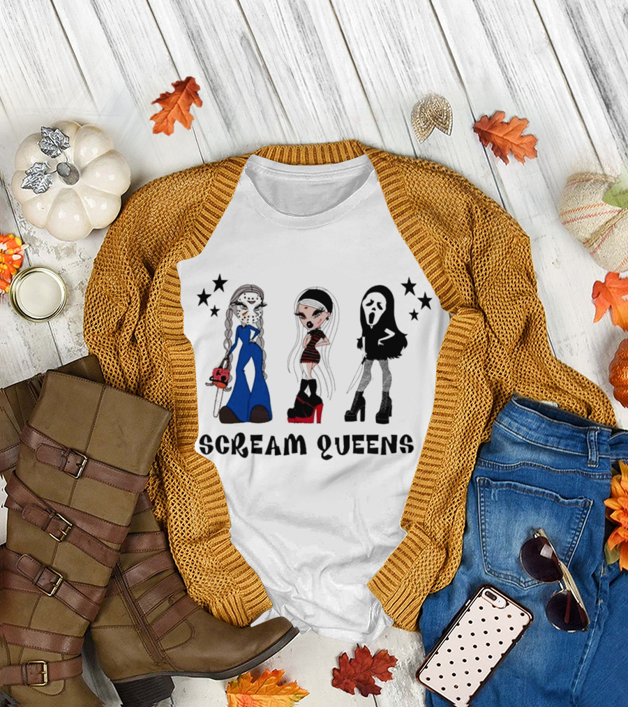 Halloween Dolls Queen Spooky Cricut Sublimation Craft Design T-Shirt