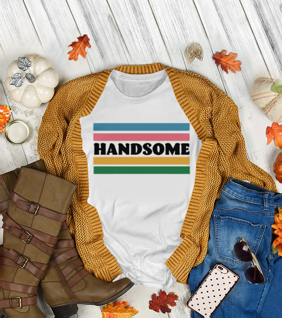 Handsome Podcast Handsome Ringer Funny Mom Rockbottuns Baseball Comedy Special T-Shirt