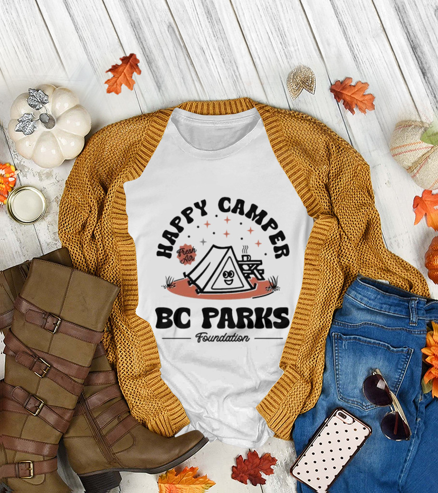 Happy Camper Fresh Air BC Parks T-Shirt