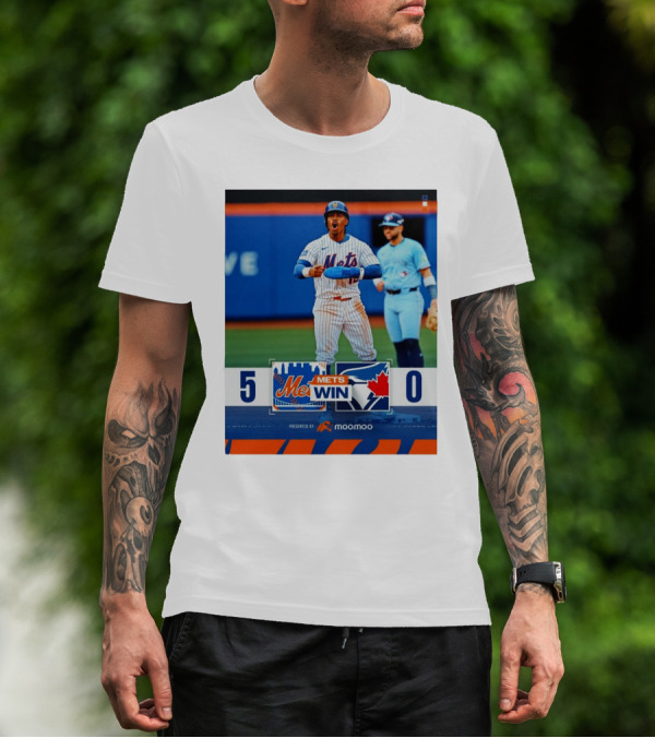 New York Mets Win 5-0 Toronto Blue Jays April 4 2025 T-Shirt