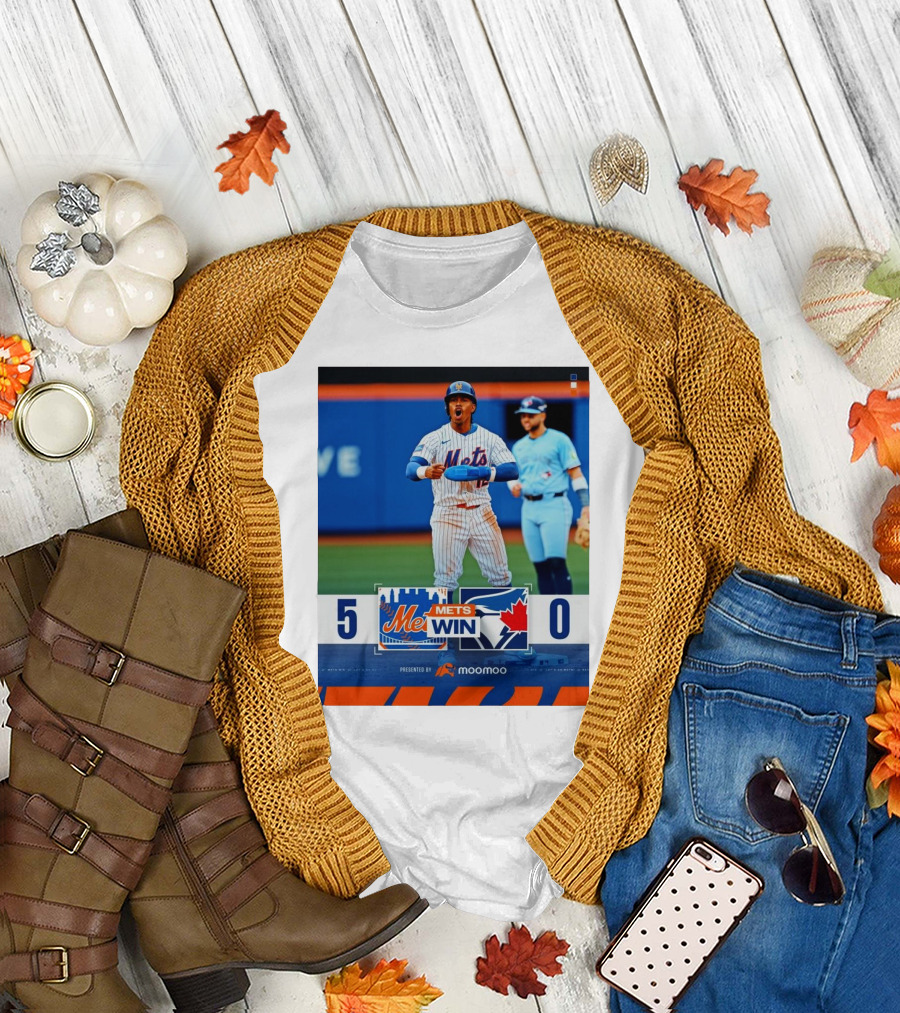 New York Mets Win 5-0 Toronto Blue Jays April 4 2025 T-Shirt