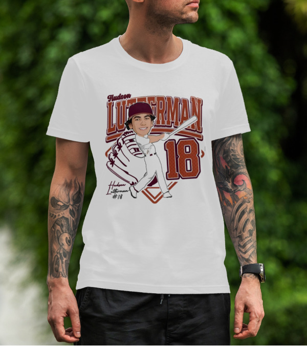 Hudson Lutterman 18 Baseball Player 2025 T-Shirt