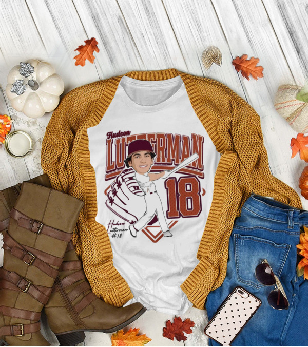 Hudson Lutterman 18 Baseball Player 2025 T-Shirt