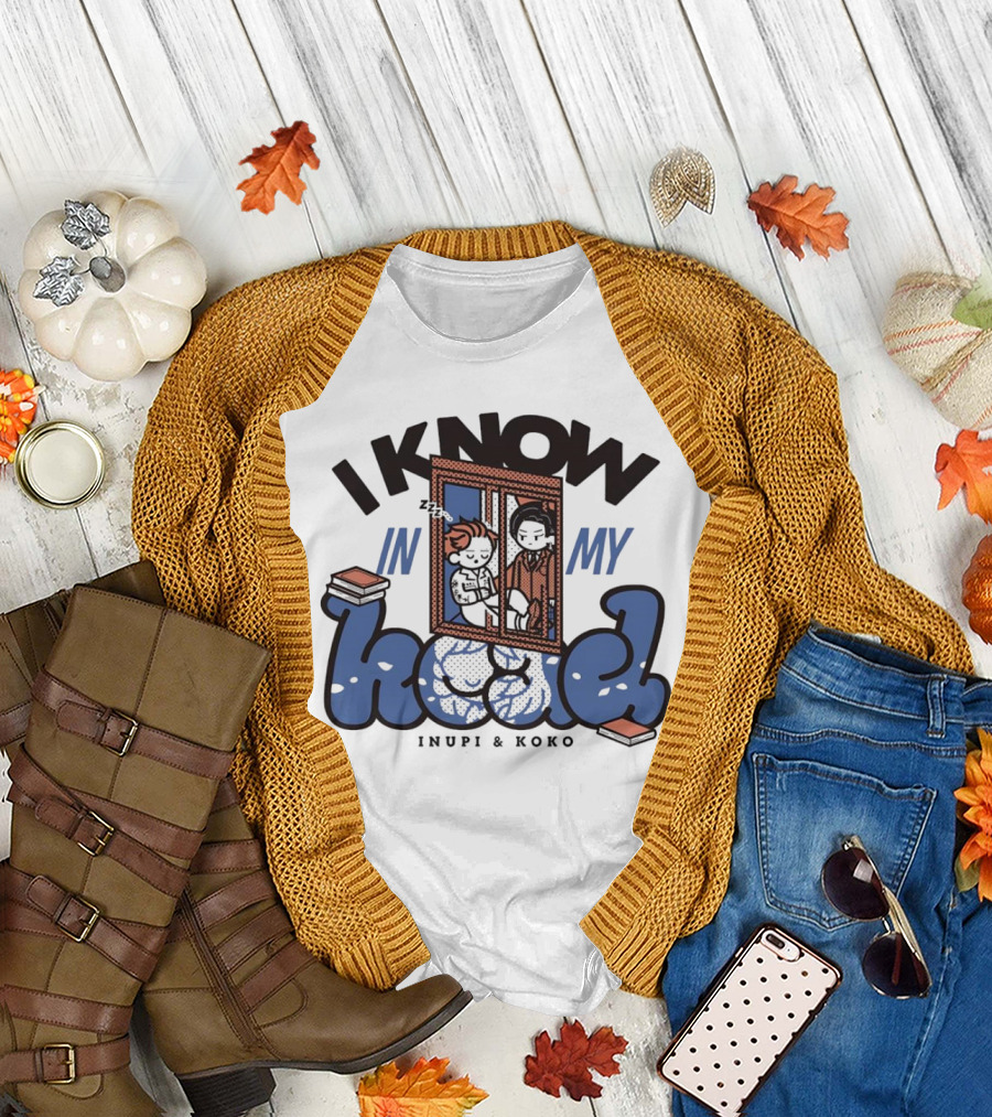 I Know In My Head Inupi and Koko Retro Comic Style T-Shirt