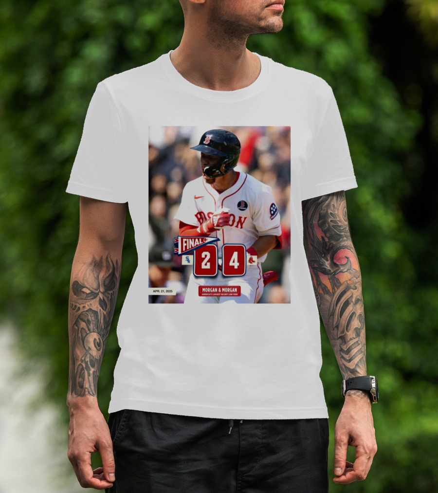 Boston Red Sox Victory Over Chicago White Sox 4-2 Marathon Monday Apr 21 2025 T-Shirt
