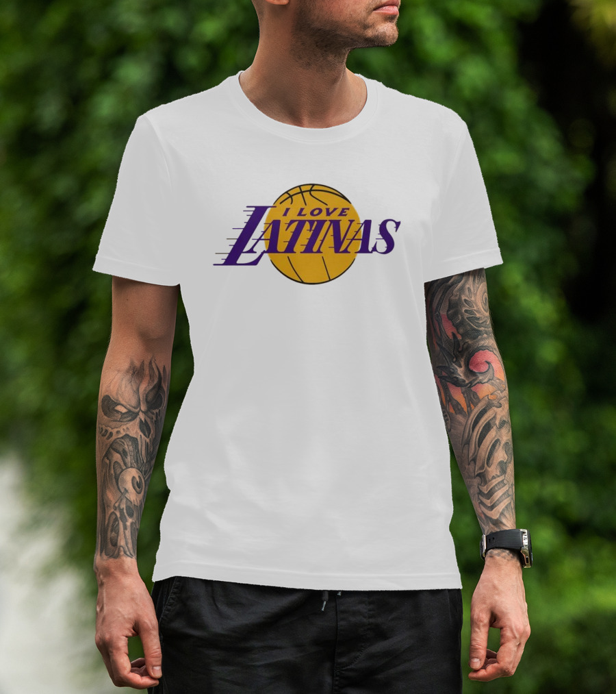 LA Basketball I Love Latinas T-Shirt