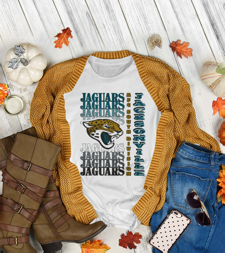 Jacksonville Jaguars AFC South Division Bold Team Spirit T-Shirt