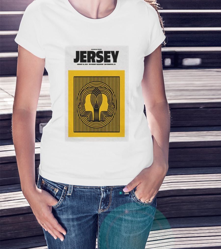 Goldenvoice Presents Jersey January 18, 2025 The Regency Ballroom San Francisco CA T-Shirt