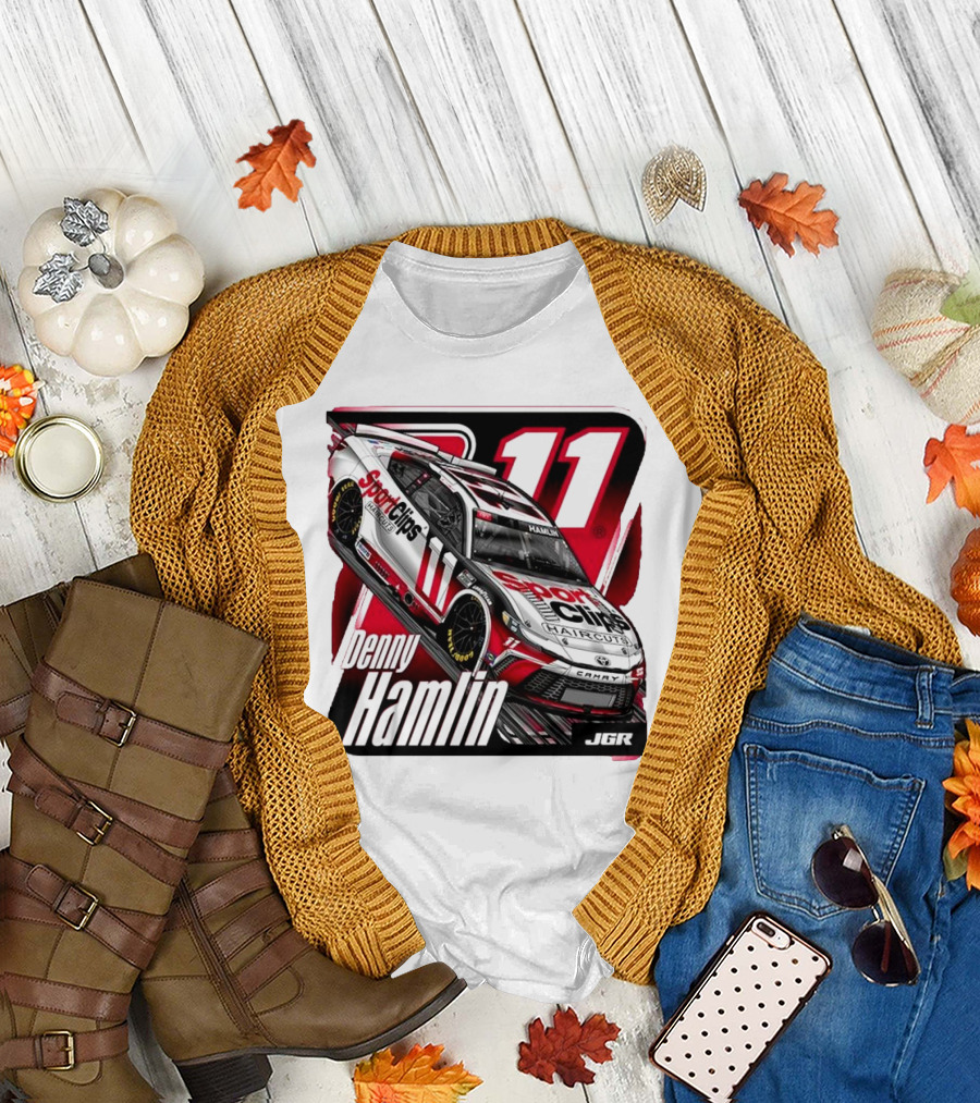 Denny Hamlin Sport Clips Haircuts Car Joe Gibbs Racing 11 JGR T-Shirt