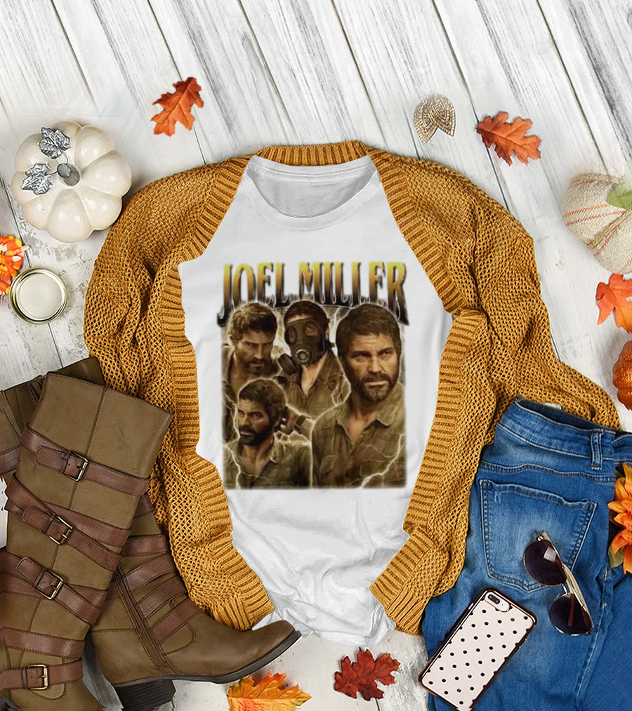 Joel Miller The Last of Us Vintage Style Character Art T-Shirt