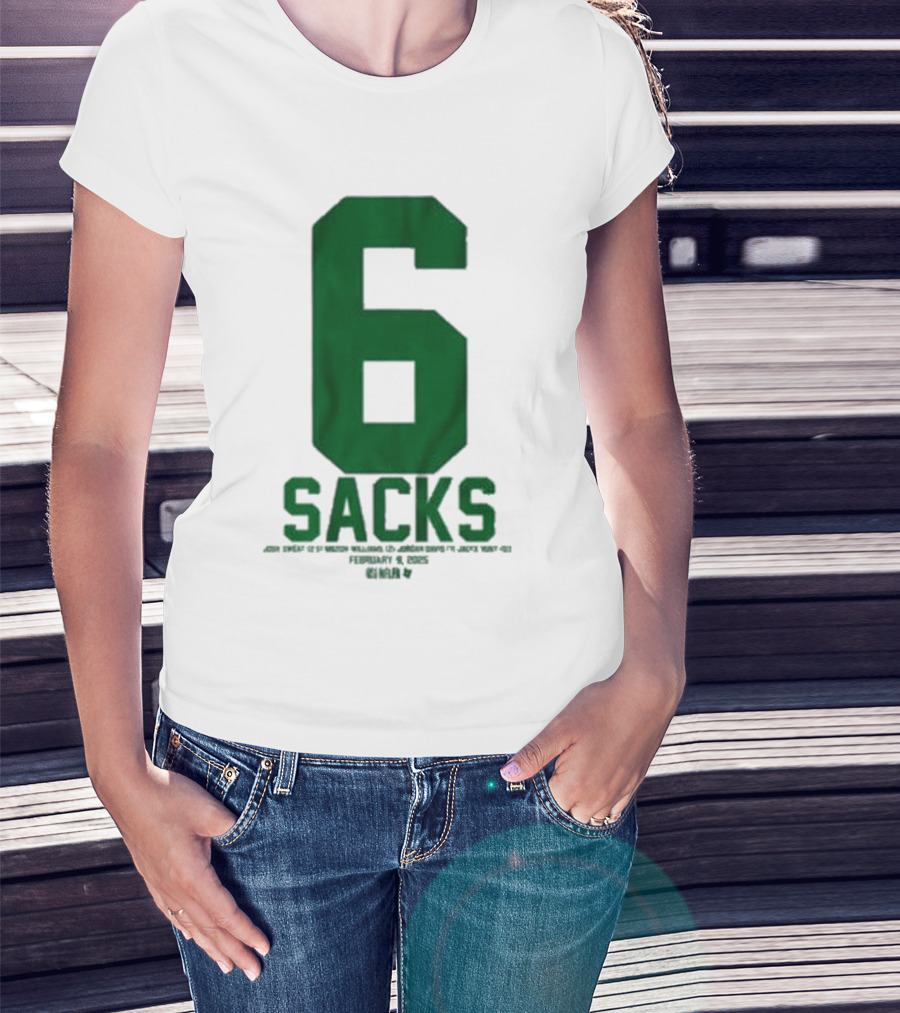 Josh Sweat Milton Williams Jordan Davis Jalyx Hunt 6 Sacks T-Shirt