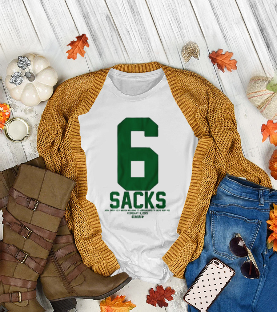 Josh Sweat Milton Williams Jordan Davis Jalyx Hunt 6 Sacks T-Shirt