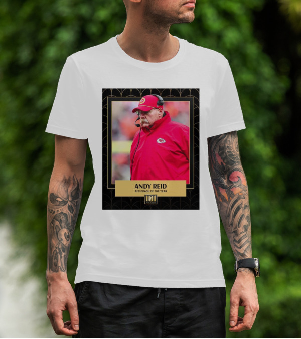 Kansas City Chiefs Andy Reid AFC Coach Of The Year 101 Awards T-Shirt