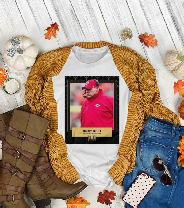 Kansas City Chiefs Andy Reid AFC Coach Of The Year 101 Awards T-Shirt