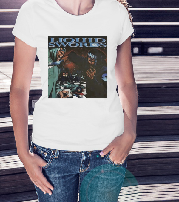 Liquid Swords Wu-Tang Clan Inspired Martial Arts Chess Combat Scene T-Shirt