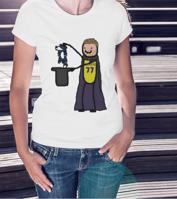 Luka Doncic 77 Lakers Magic Cartoon T-Shirt