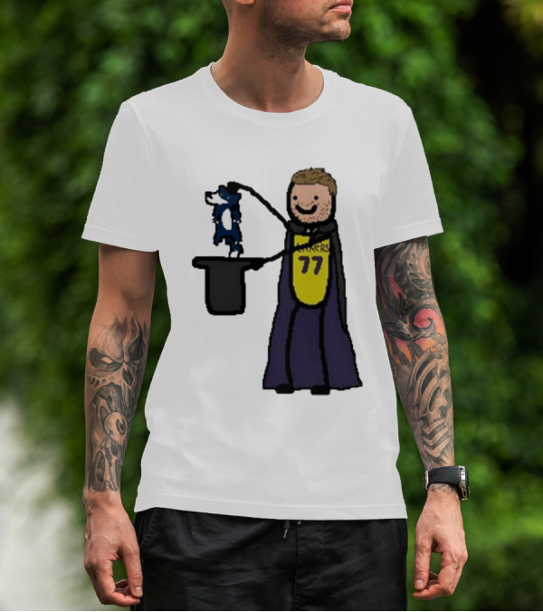 Luka Doncic 77 Lakers Magic Cartoon T-Shirt