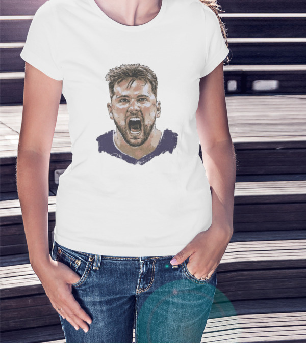 Luka Doncic Los Angeles Lakers Jersey Scream T-Shirt