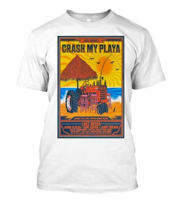 Luke Bryan's Crash My Playa January 15-18 2025 Riviera Cancun CMP Jason Aldean Kane T-Shirt