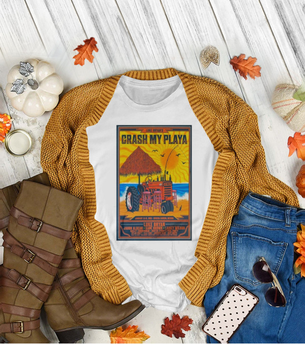 Luke Bryan's Crash My Playa January 15-18 2025 Riviera Cancun CMP Jason Aldean Kane T-Shirt