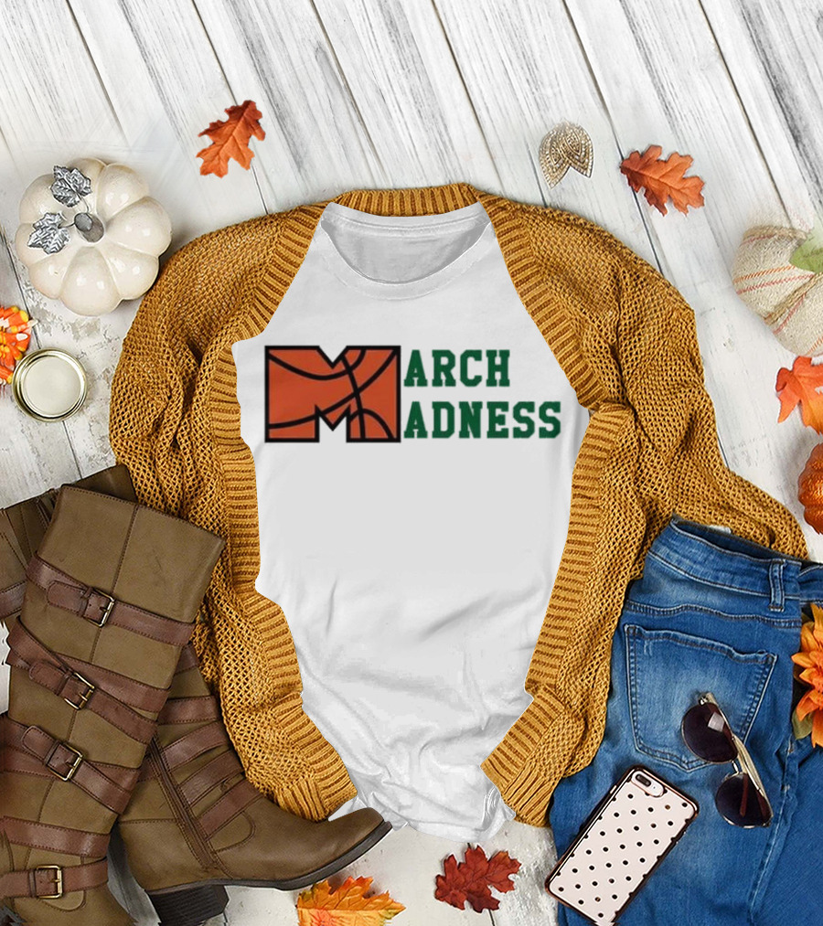March Madness Basketball M Arch Adness T-Shirt
