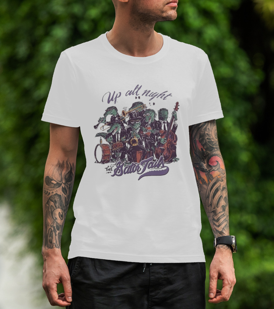 Up All Night With The Gator Jazz Band Mardi Gras T-Shirt