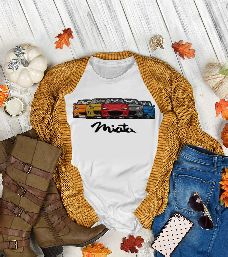 Mazda MX-5 Miata Generations Classic Lineup T-Shirt