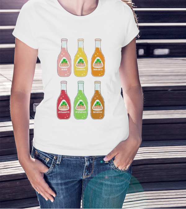 Jarritos Soda Bottle Guava Pineapple Mandarin Strawberry Grapefruit Tamarind T-Shirt