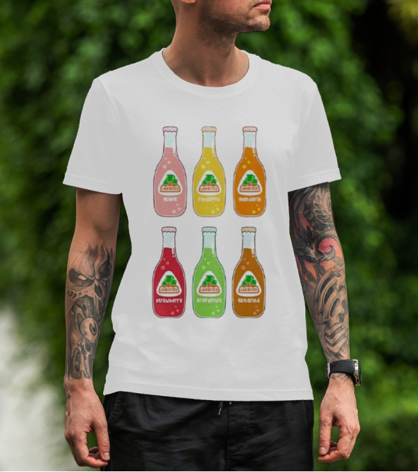 Jarritos Soda Bottle Guava Pineapple Mandarin Strawberry Grapefruit Tamarind T-Shirt