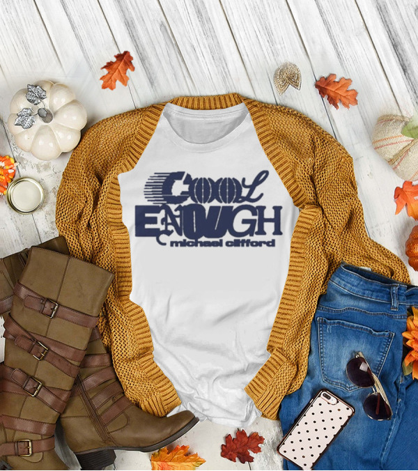 Michael Clifford Cool Enough Text Artwork T-Shirt