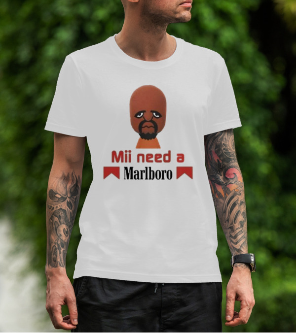 Mii Need A Marlboro Nintendo Parody T-Shirt