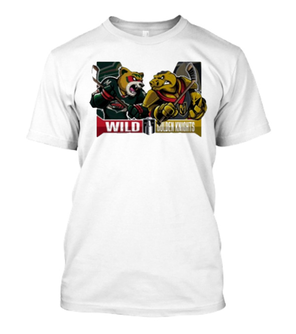 Minnesota Wild Versus Vegas Golden Knights 2025 Western Conference Quarter Finals T-Shirt