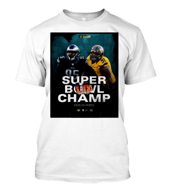 Charles Harris Missouri Football Philadelphia Eagles Super Bowl Champ T-Shirt