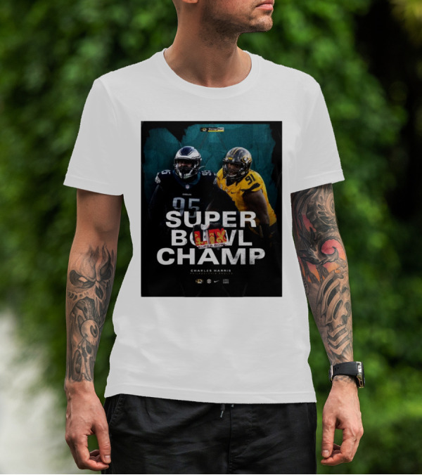 Charles Harris Missouri Football Philadelphia Eagles Super Bowl Champ T-Shirt