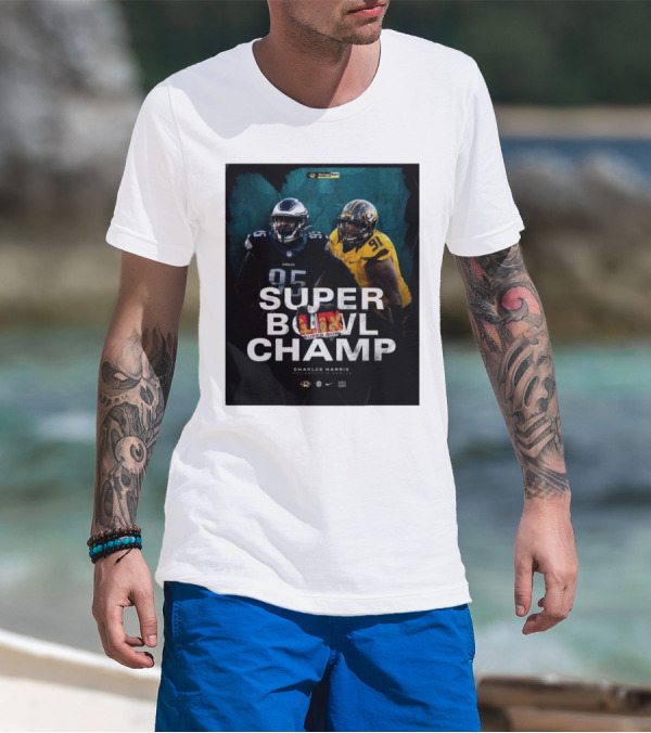 Charles Harris Missouri Football Philadelphia Eagles Super Bowl Champ T-Shirt