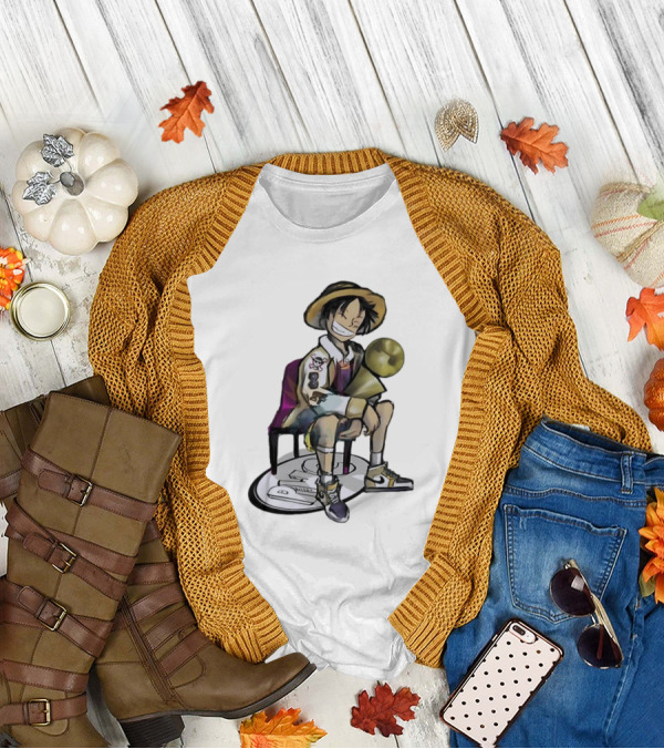 Monkey D Luffy Super Bowl Champion One Piece Victory T-Shirt