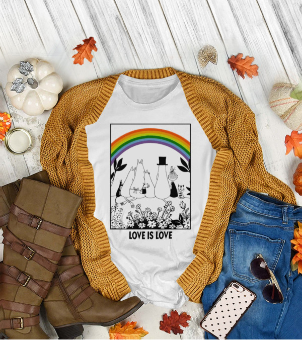 Moomin Rainbow Pride Love Is Love T-Shirt