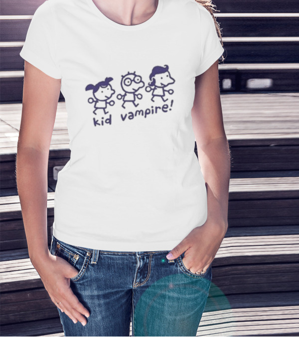 Mummy Joe Kid Vampire Purple Cartoon Characters T-Shirt