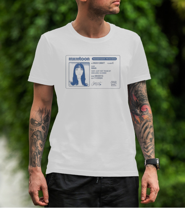 Mxmtoon License Passenger Princess Permit Identification T-Shirt