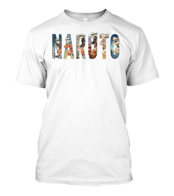 Naruto Evolution Character Art Collage T-Shirt