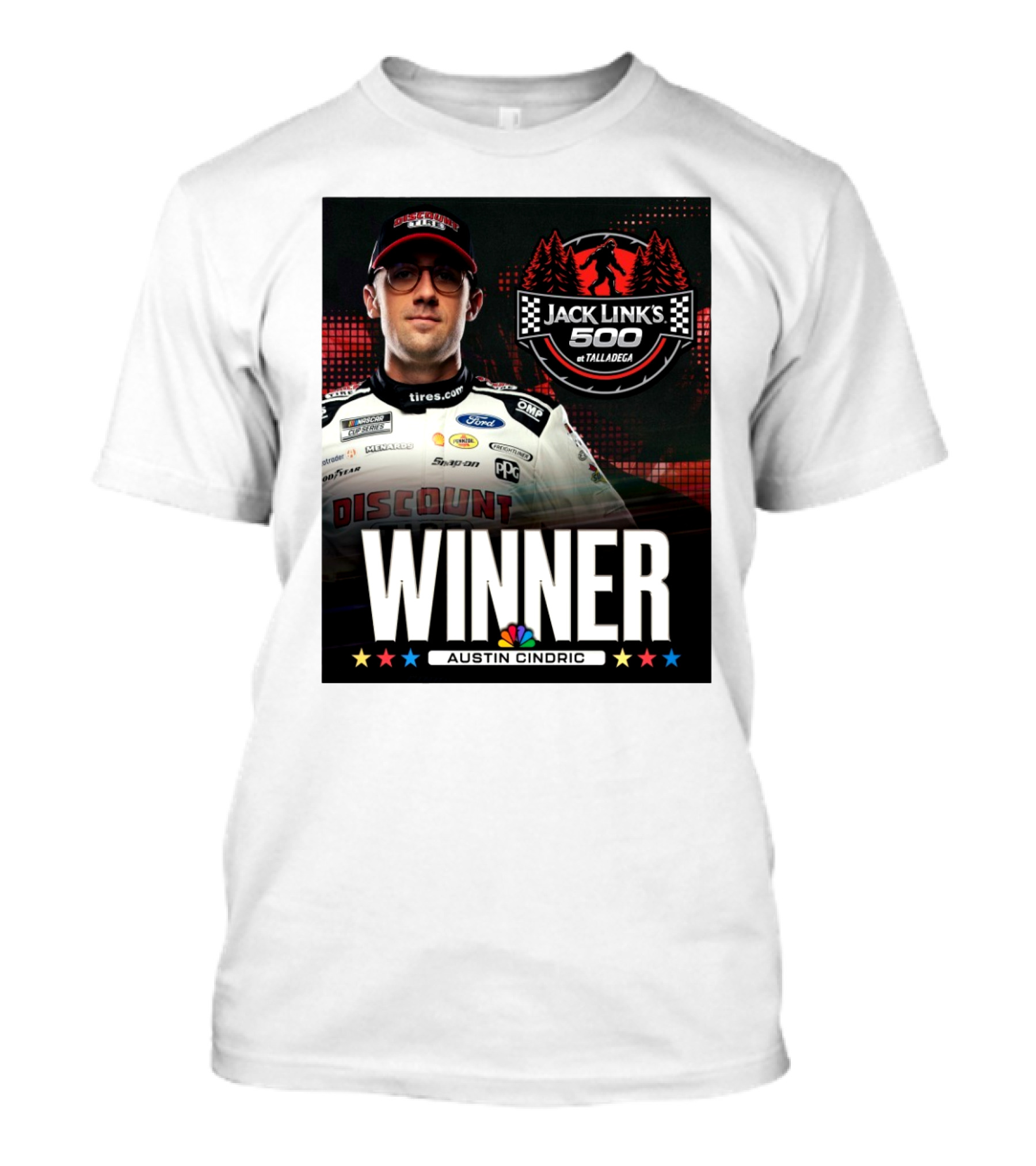 NASCAR Austin Cindric Discount Tire Jack Link's 500 Winner At Talladega T-Shirt