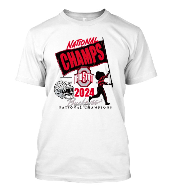 National Champs Ohio State 2024 Brutus Flag Wave T-Shirt